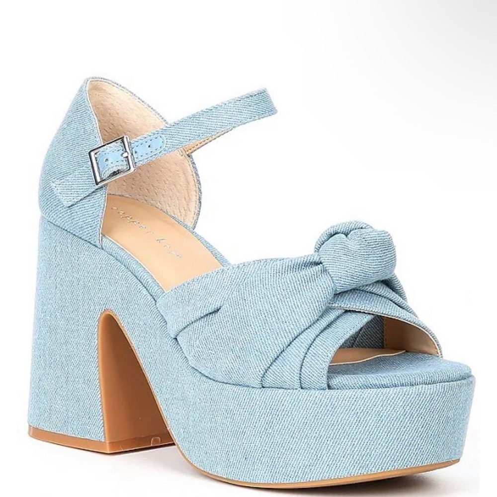 Women’s Denim Chunky Platform Sandals
